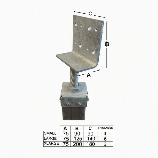 StumpRite Adjustable Stump Top Plates - Vertical Top