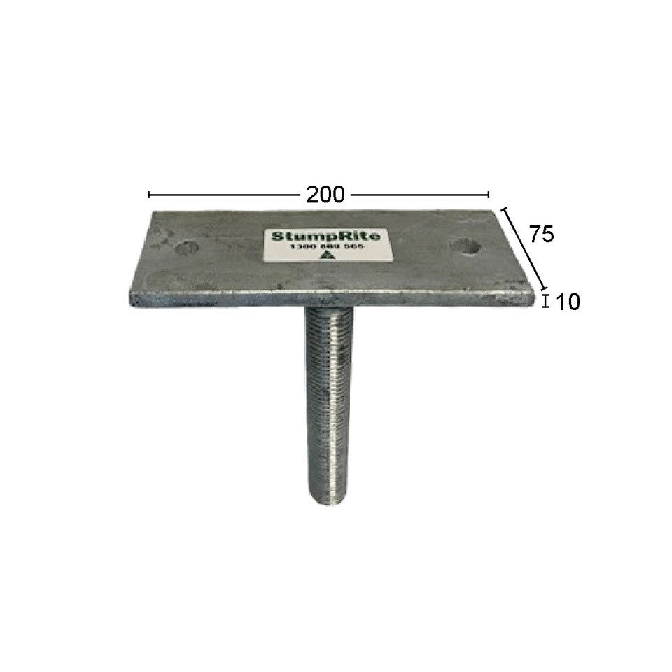 StumpRite Adjustable Stump Top Plates - Straight Top