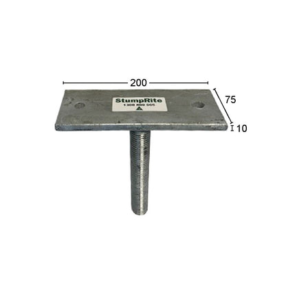 StumpRite Adjustable Stump Top Plates - Straight Top