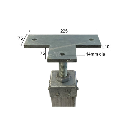 StumpRite Adjustable Stump Top Plates - Tee Top