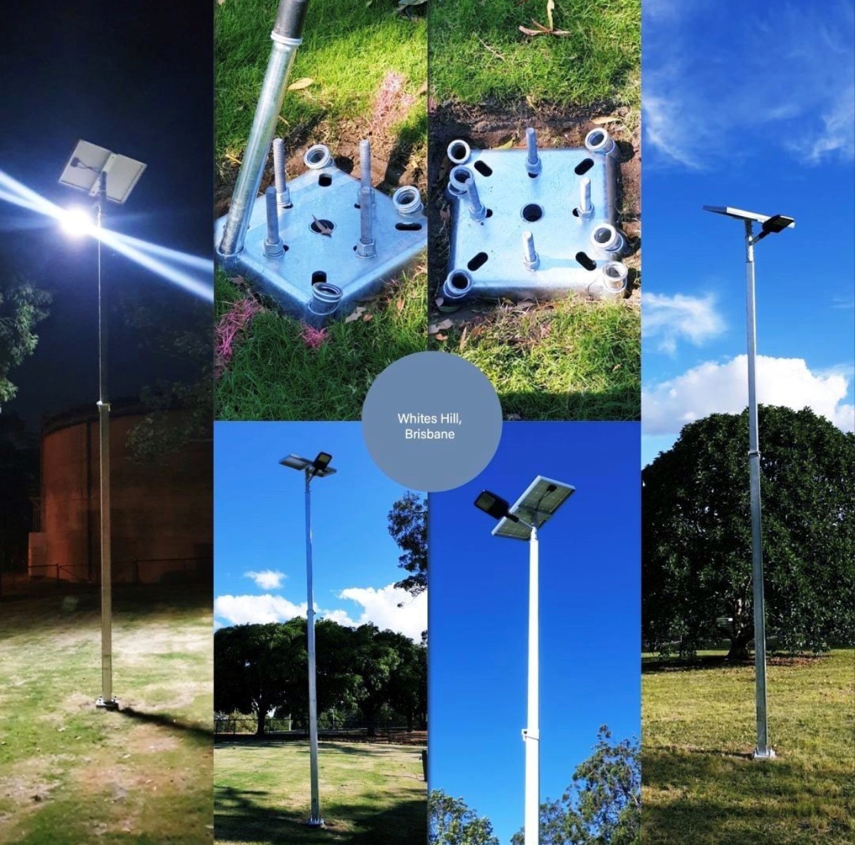 Installation Of Solar Light Pole - BMSA Footing Solutions