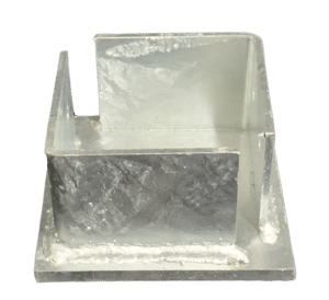 Cast In Base Plate for securing Adjustable House Stump