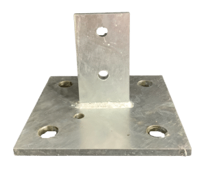Galvanised plate for anchoring Stumprite Adjustable Stump